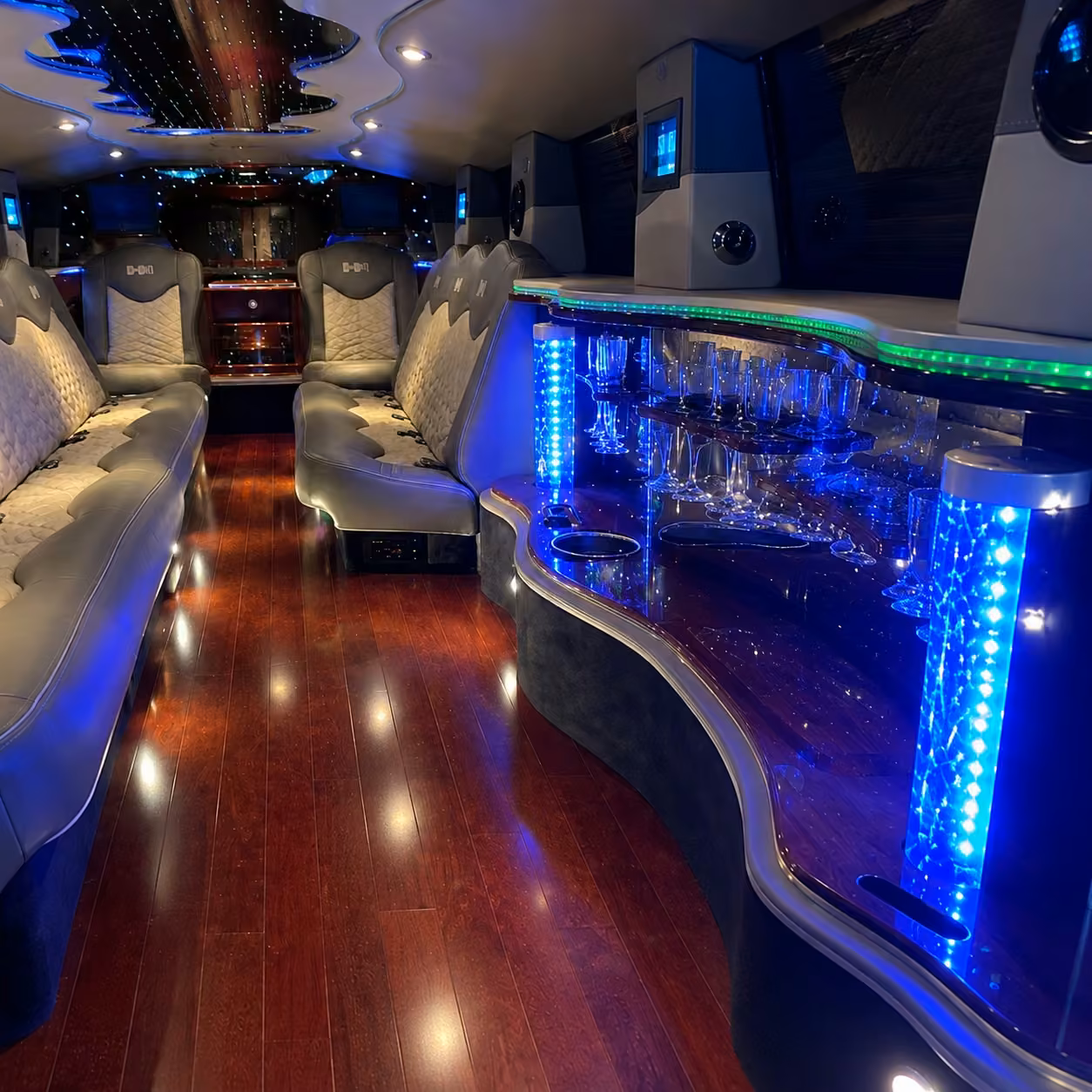 hummer limo inside